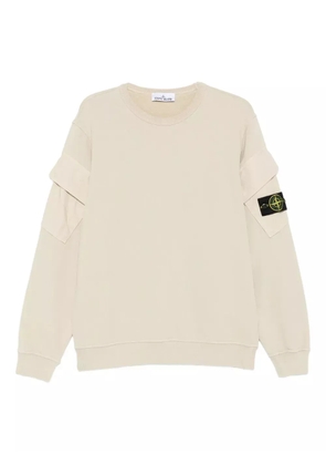 Stone Island Compass-badge cotton sweatshirt - Neutrals