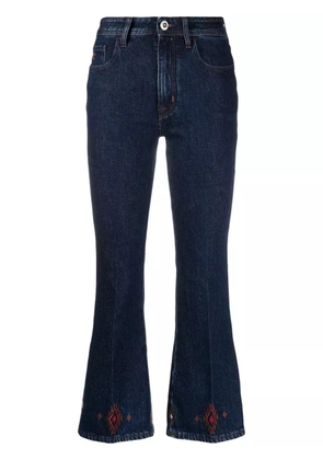 Jacob Cohën Victoria embroidered cropped jeans - Blue