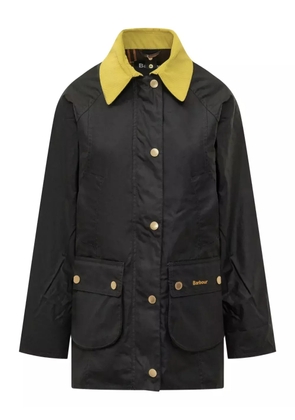 Barbour contrast-collar jacket - Black