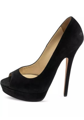 Jimmy Choo Pre-Owned 150mm suede heeled pumps - Black