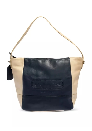 Coach Vintage Pre-owned leather panelled shoulder bag - Blue