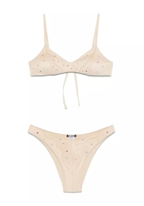 VENUJA stud-embellished bikini - Neutrals