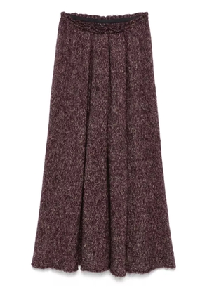 Yohji Yamamoto Pre-Owned 2000s knitted skirt - Purple