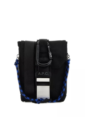 A.P.C. carabiner-strap crossbody bag - Black