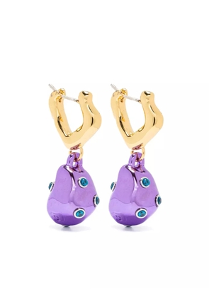 Vann Jewelry crystal-embellished drop earrings - Gold