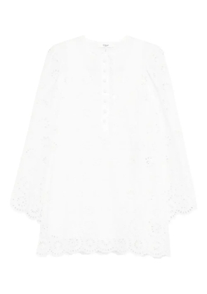 Chloé cotton voile mini dress - White