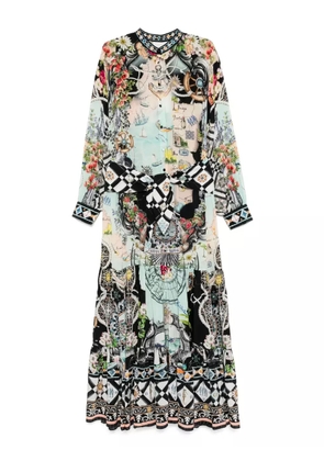 Camilla Folk Afloat maxi dress - Black