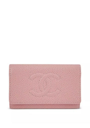 CHANEL Pre-Owned 2023 CC leather key case - Pink