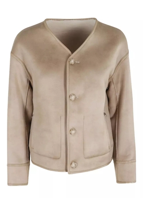Urbancode button-fastening patch-pocket jacket - Neutrals