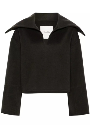 Nanushka Maxe spread-collar jumper - Grey