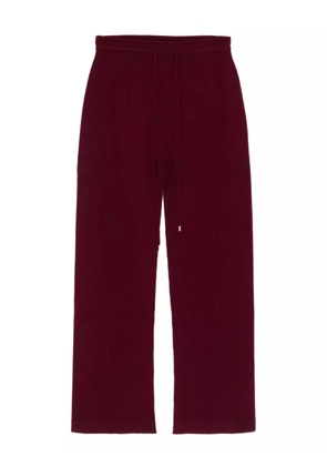 Vanisè drawstring-waist trousers - Red