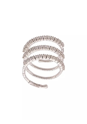 Mattia Cielo 18kt white gold three circle ring - Silver