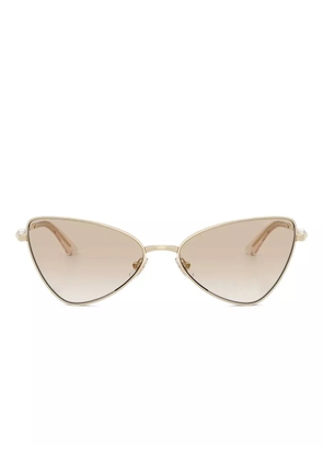 Jimmy Choo Eyewear metal cat-eye sunglasses - Gold