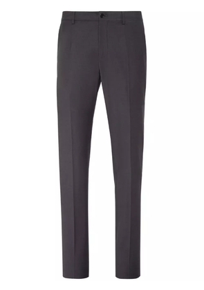 Philipp Plein pressed-crease tailored trousers - Black