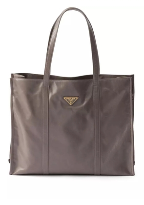 Prada leather tote bag - Grey
