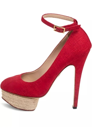 Charlotte Olympia 150mm leather pumps - Red