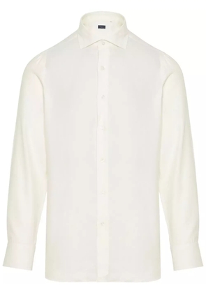 Finamore 1925 Napoli spread collar shirt - White