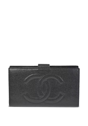 CHANEL Pre-Owned 1997 CC leather wallet - Black