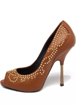 Giuseppe Zanotti Vintage 115mm embellished pumps - Brown
