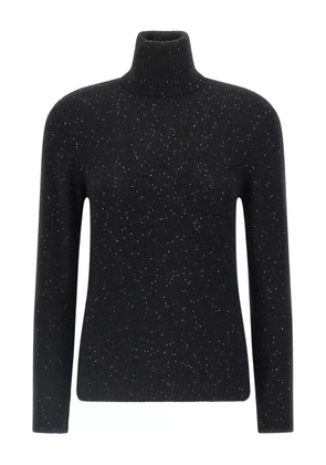 Fabiana Filippi sequin turtleneck sweater - Black
