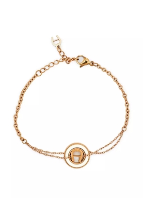 Aigner Vintage Pre-owned circular logo bracelet - Gold