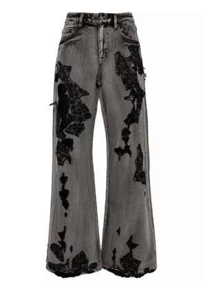 JNBY distressed wide-leg jeans - Grey