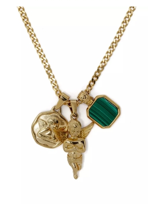 Nialaya Jewelry gold-plated Trio charm necklace