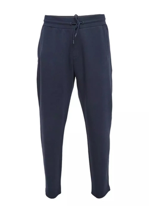 Emporio Armani Pre-Owned drawstring-waistband track pants - Blue