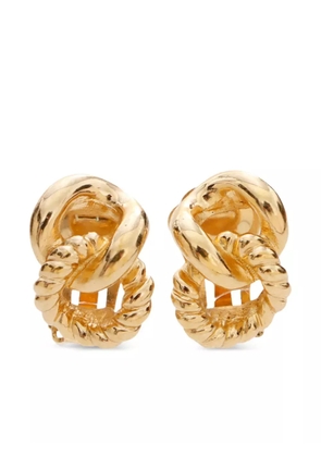 Christian Dior Pre-Owned chain clip-on earrings - Gold