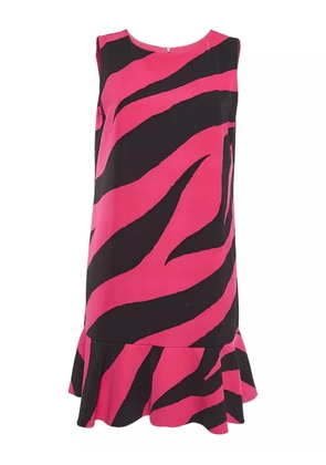 Moschino Pre-Owned zebra-print mini dress - Pink