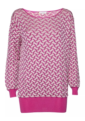 Etro Pre-Owned lurex-knit sweater - Purple