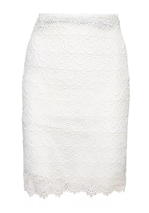 Valentino Garavani Pre-Owned lace mini skirt - White