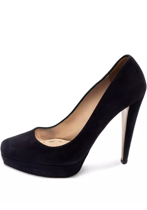 Miu Miu Pre-Owned 125mm leather heeled pumps - Black