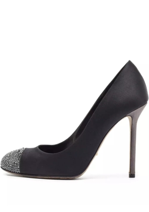 Sergio Rossi Vintage 110mm satin pumps - Black