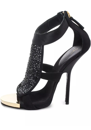 Giuseppe Zanotti Vintage 130mm crystal-embellished sandals - Black