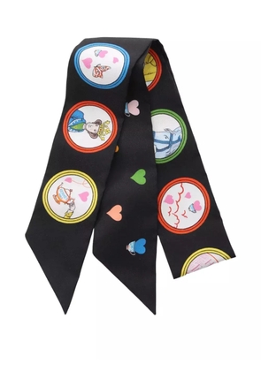 Hermès Pre-Owned 2021 TEA TIME silk scarf - Black