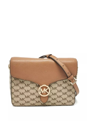 Michael Kors Vintage monogram-pattern crossbody bag - Brown