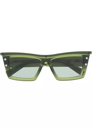 Balmain Eyewear square-frame tinted sunglasses - Green