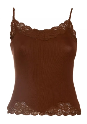 Polo Ralph Lauren Vintage lace-trim top - Brown