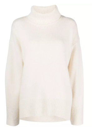 arch4 roll-neck cashmere jumper - White
