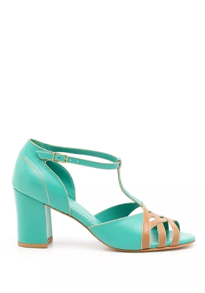 Sarah Chofakian Chiara 75mm colour-block sandals - Blue
