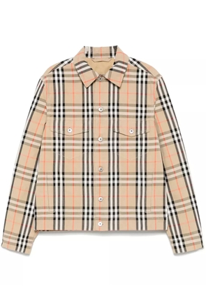 Burberry checked jacket - Neutrals