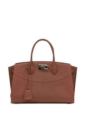 Ferragamo Ferragamo Studio leather tote bag - Brown