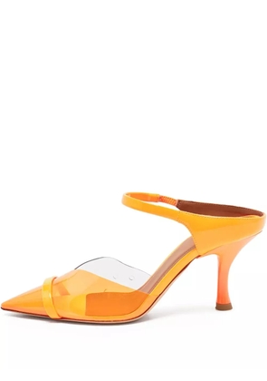 Malone Souliers transparent pointed-toe mules - Orange