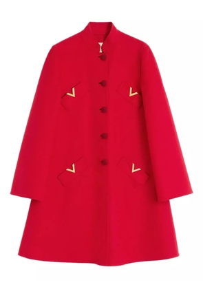 Valentino Garavani VGOLD button-up coat - Red