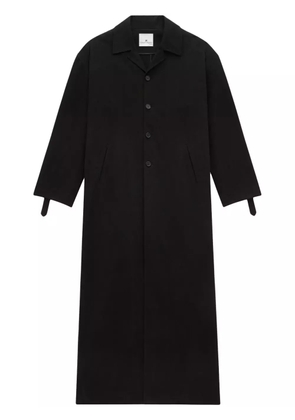 Courrèges cocoon single-breasted coat - Black