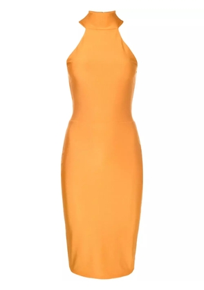 Lethicia Bronstein Audrey halterneck midi dress - Yellow