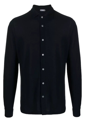 Zanone button-down fastening shirt - Blue