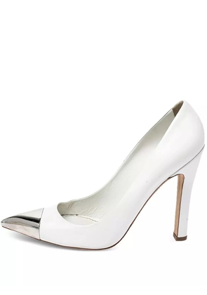 Louis Vuitton Pre-Owned 120mm leather heeled pumps - White