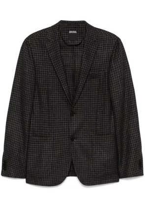 Zegna checked blazer - Blue